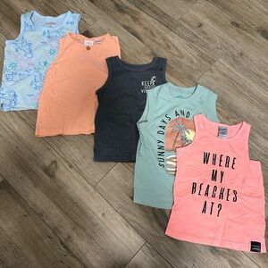 Kids Tank Graphic Tees size 2t- Multi-Color Pack